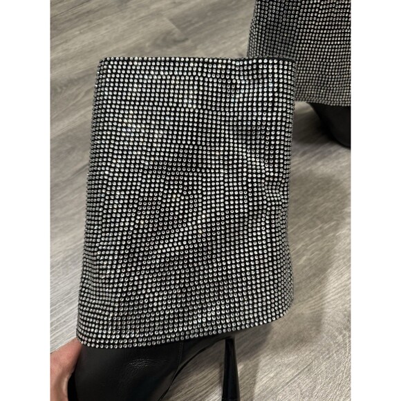 Black Suede Studio Cecille Ankle Embellished Rhinestones Boots new EU 42/US 10.5 - Picture 12 of 16